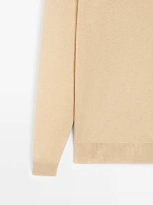 Свитер с круглым вырезом из шерстяной смеси- Заказать в России