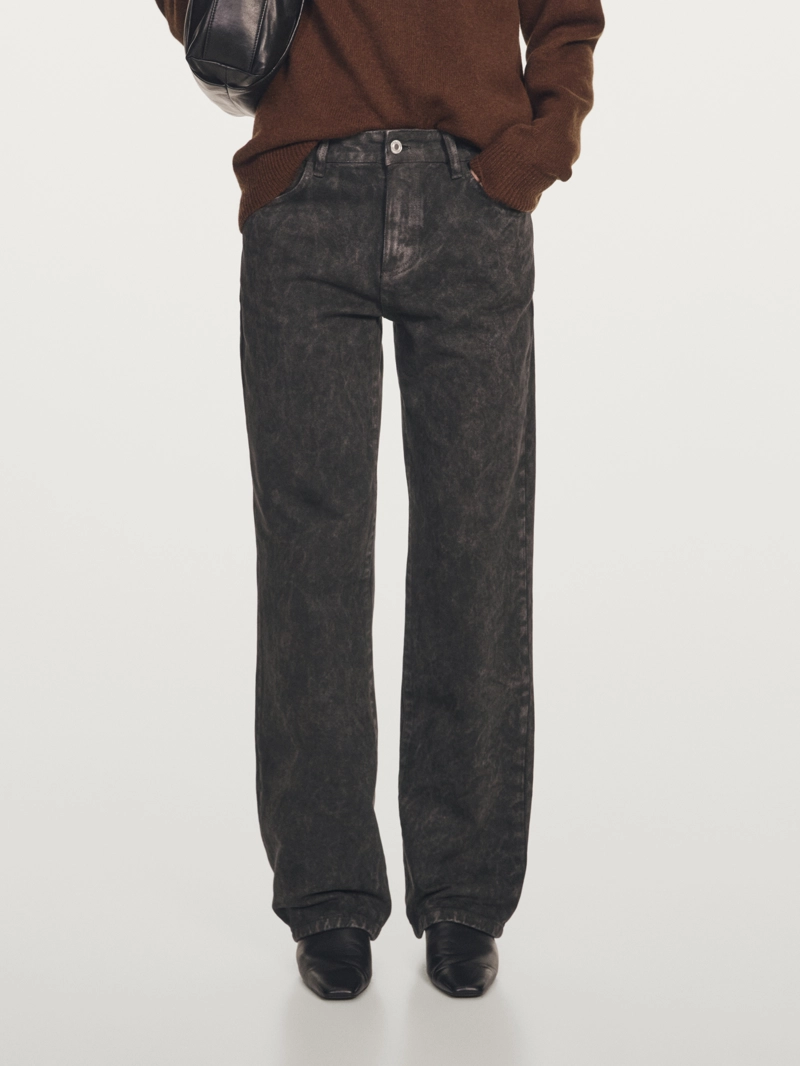 Джинсы regular fit средней посадки