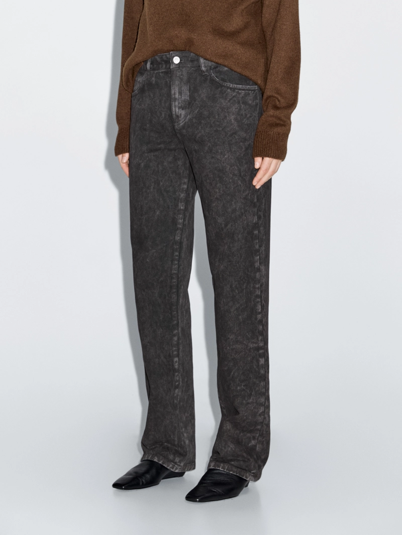 Джинсы regular fit средней посадки