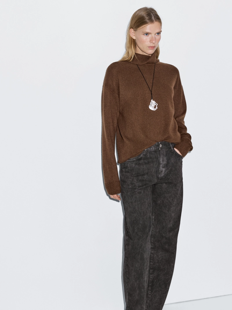 Джинсы regular fit средней посадки