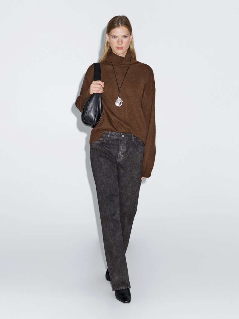 Джинсы regular fit средней посадки