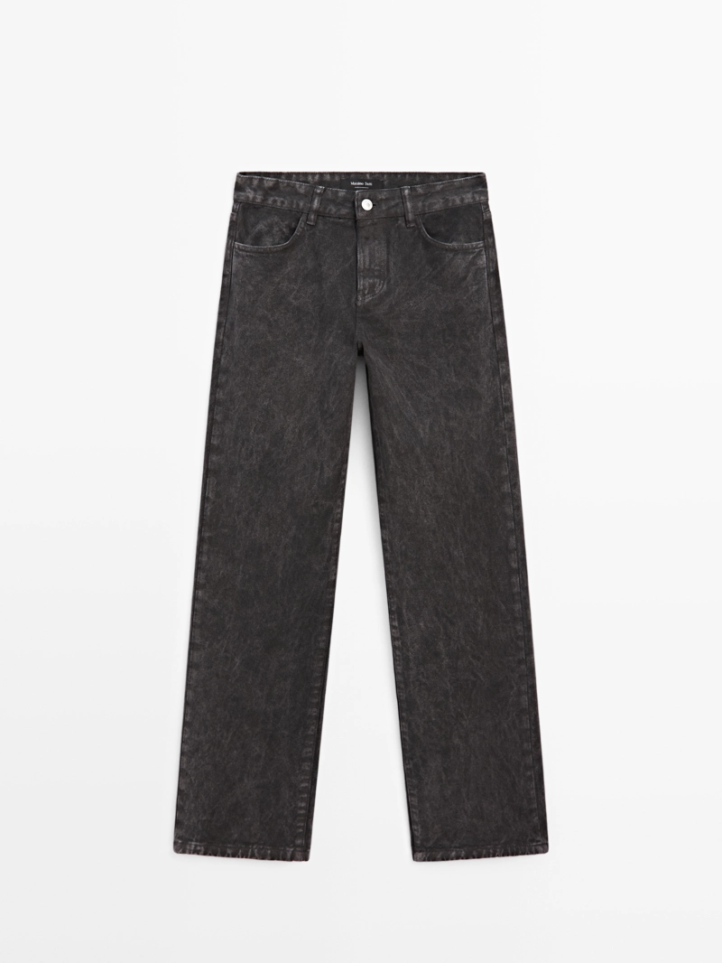 Джинсы regular fit средней посадки