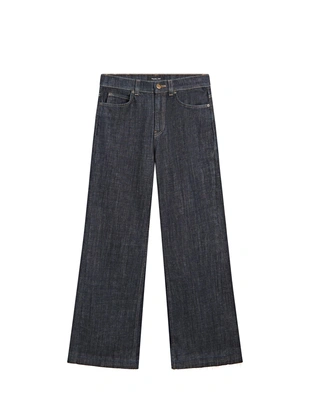 Джинсы с высокой посадкой и расклешенными брючинами- Заказать в России