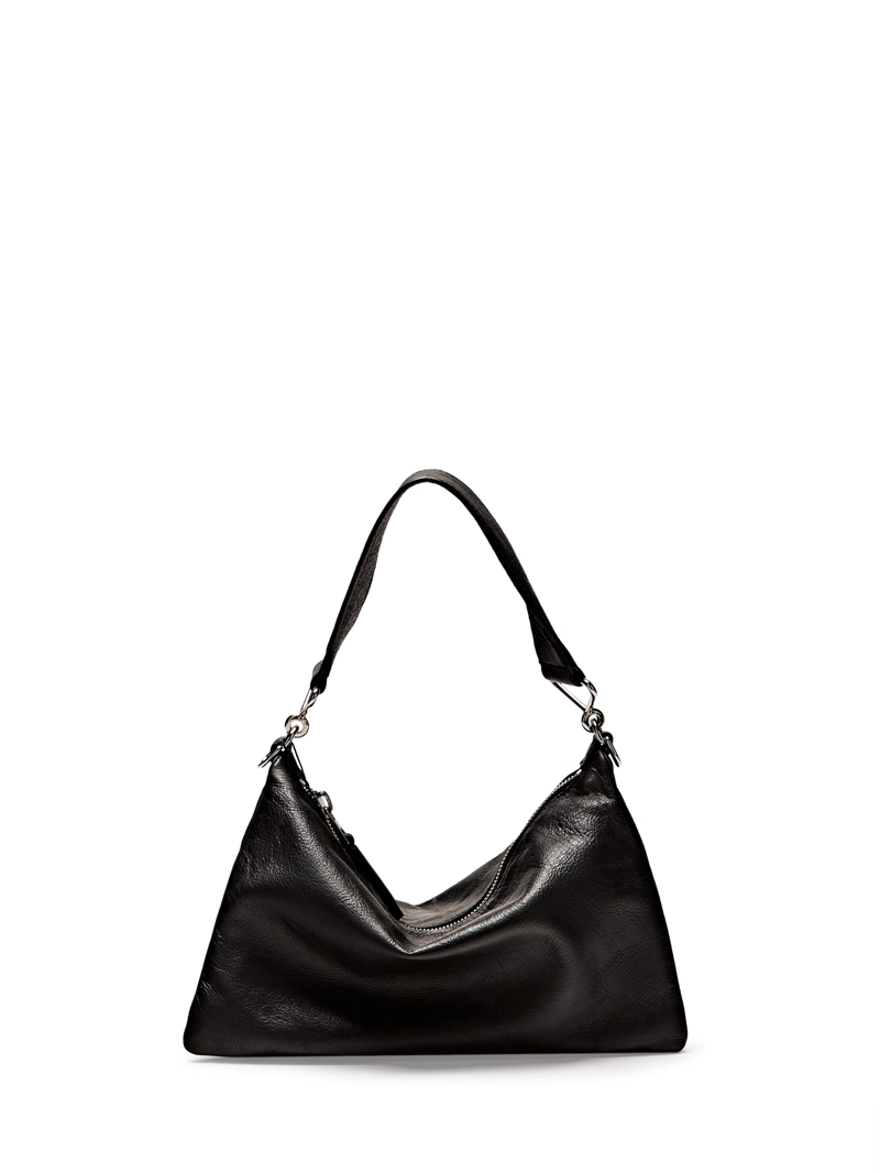 Сумка из мягкой кожи с отделениями