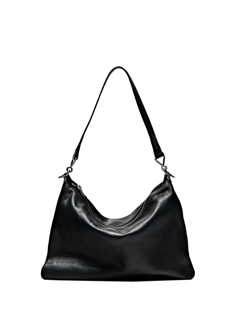 Сумка с крупным отделением из кожи