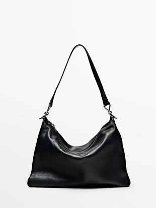 Сумка с крупным отделением из кожи- Заказать в России