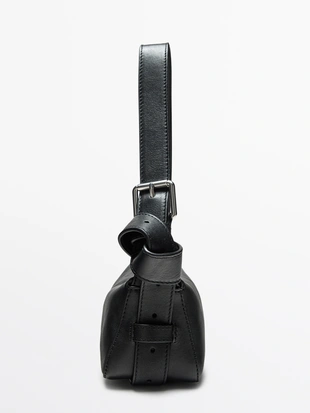 Сумка из натуральной кожи неплохого качества с пряжкой- Заказать в России