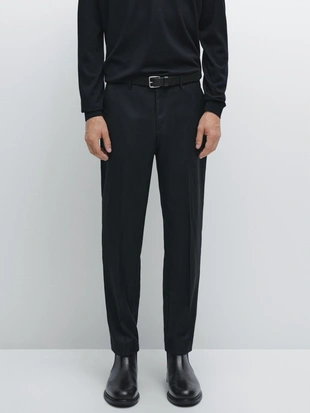 Брюки костюмные с микрофактурным плетением- Заказать в России