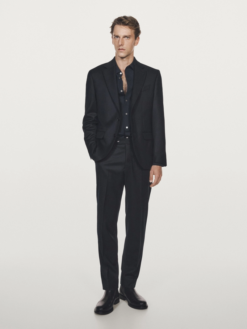 Брюки для костюма из шерстяной смеси
