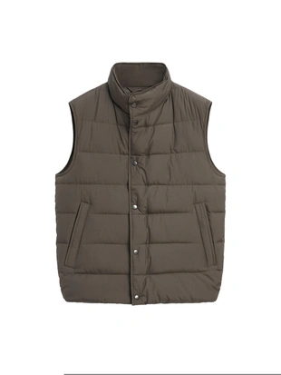 Пуховой жилет с водоотталкивающим покрытием и смесью пуха- Заказать в России