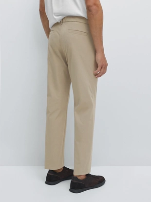 Брюки с широкими линиями REGULAR-FIT из технической ткани- Заказать в России