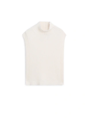 Жилетка с высоким воротником без рукавов- Заказать в России