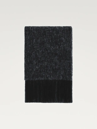 Шарф из альпакиевой смеси с бахромой- Заказать в России