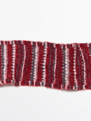 Платок из тонкой шерсти альпаки с жаккардовым узором- Заказать в России