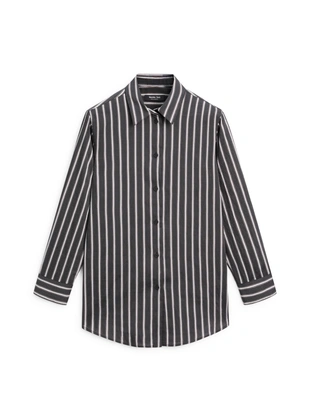 Рубашка в полоску свободного кроя- Заказать в России