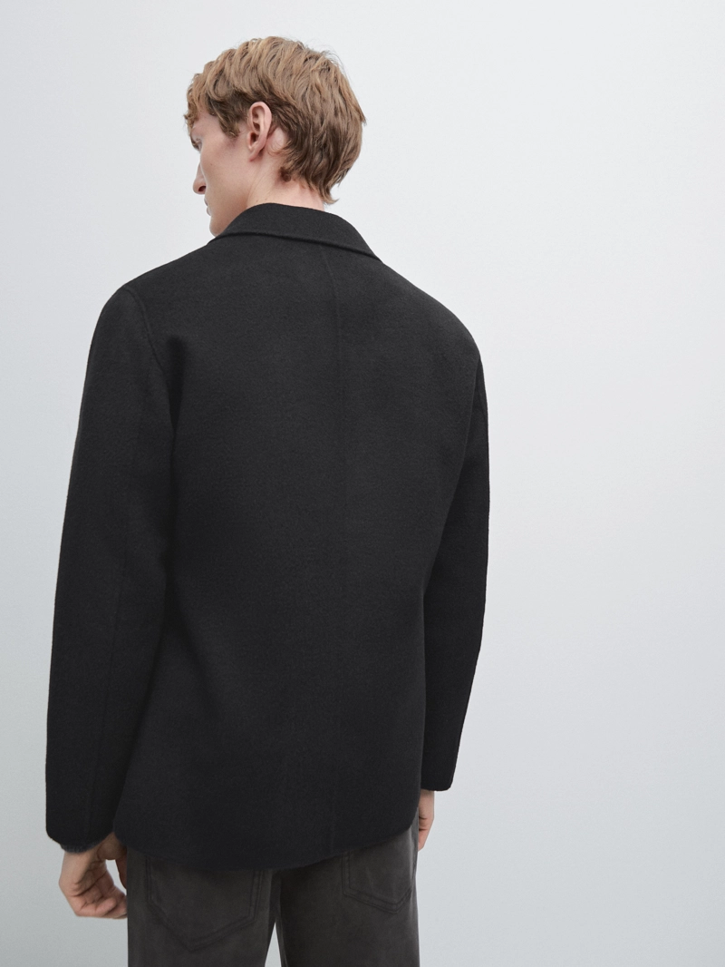 Пиджак из шерстяной смеси с двойным слоем