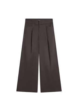 Широкие брюки с защипами- Заказать в России