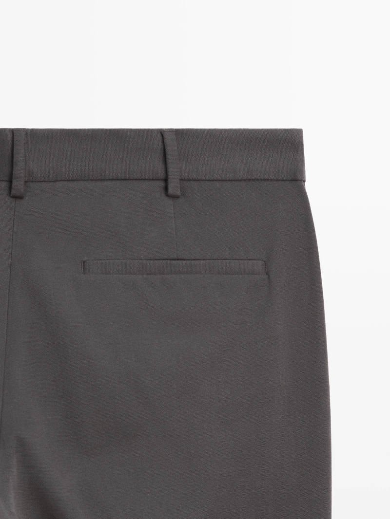 Брюки из твила в обтягивающем крое