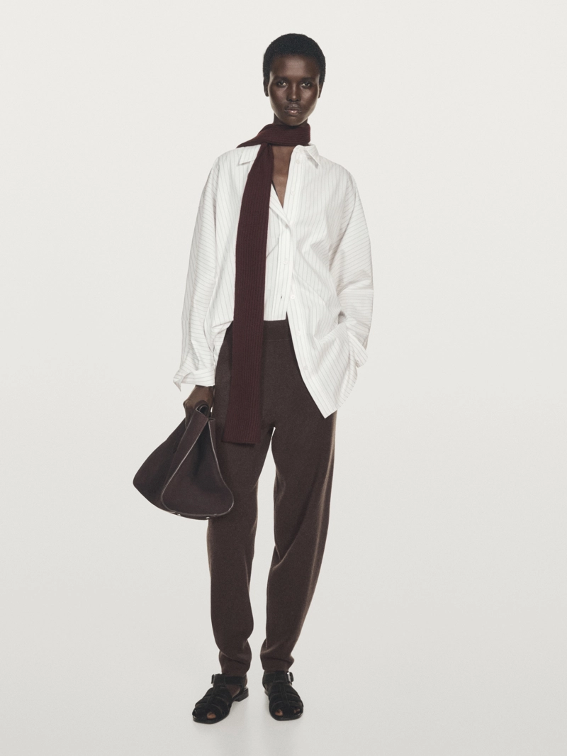 Брюки 100% кашемировые свободного кроя