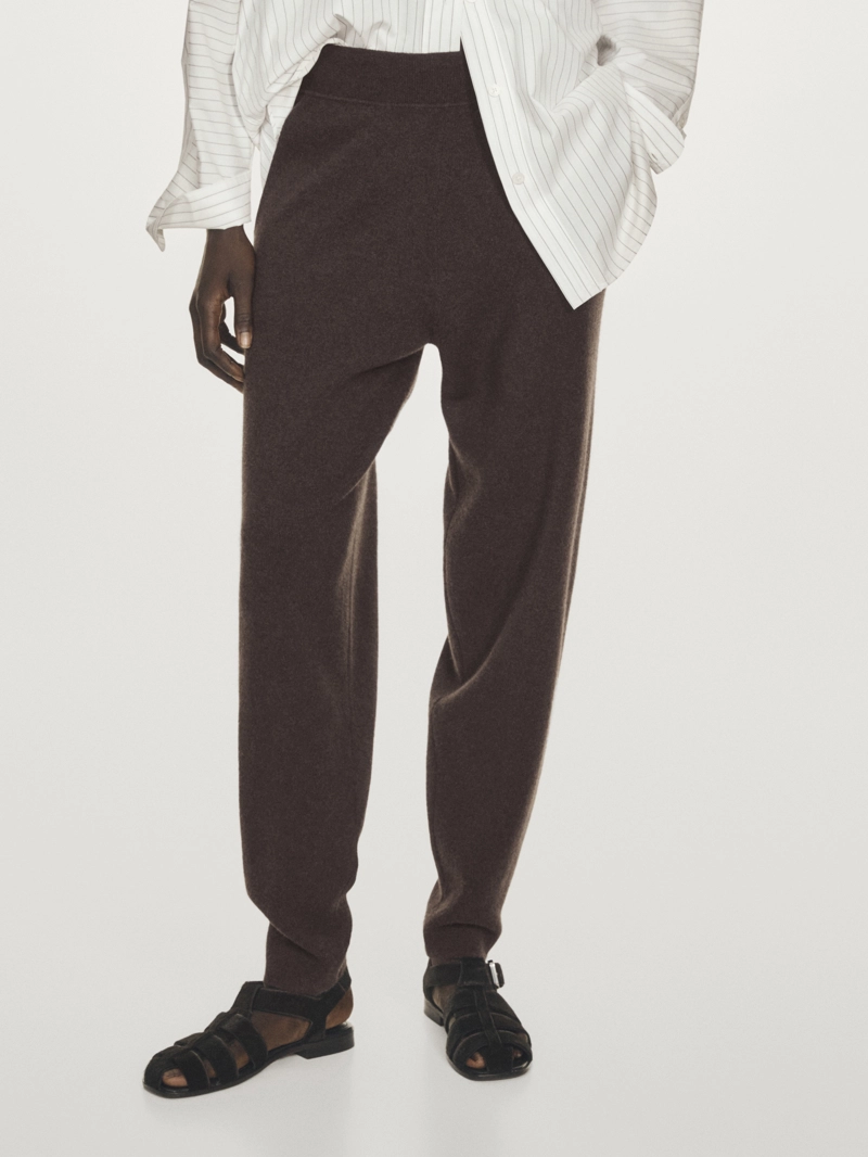 Брюки 100% кашемировые свободного кроя