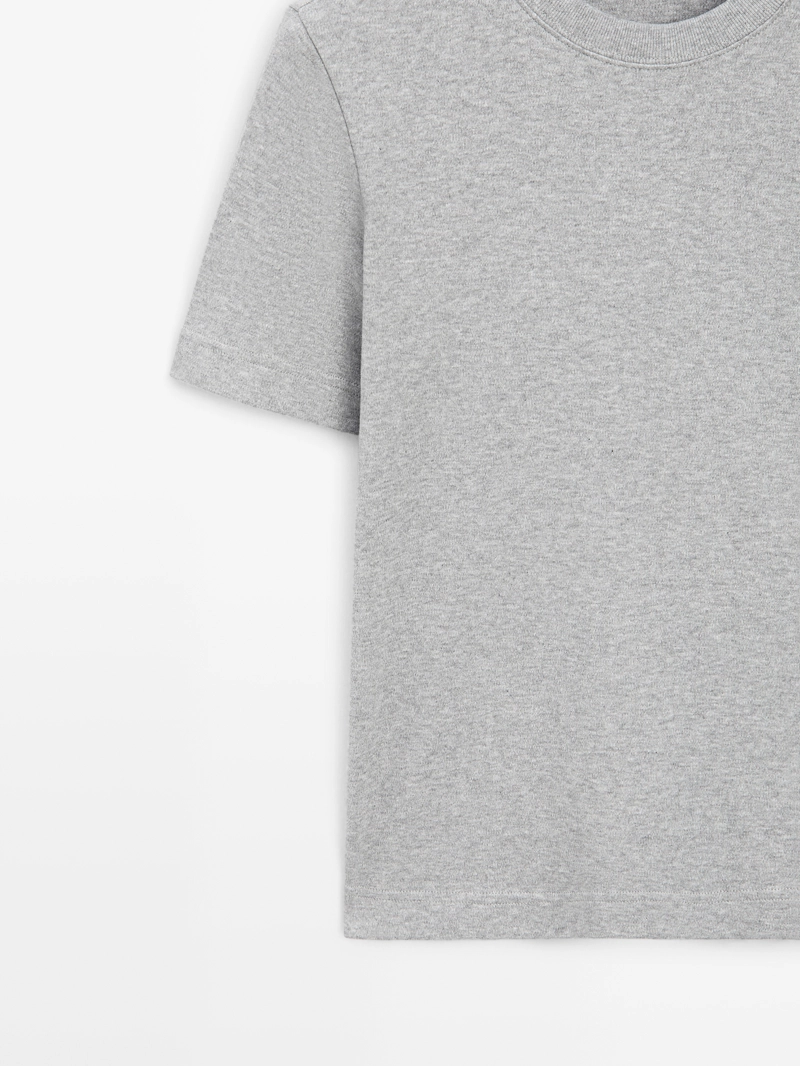 100% хлопковая майка с круглым вырезом