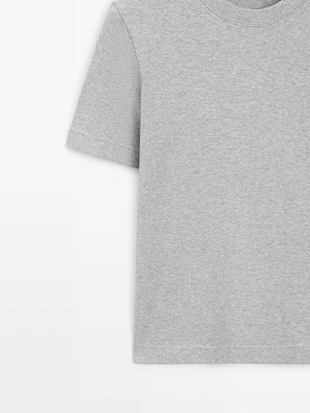 100% хлопковая майка с круглым вырезом- Заказать в России