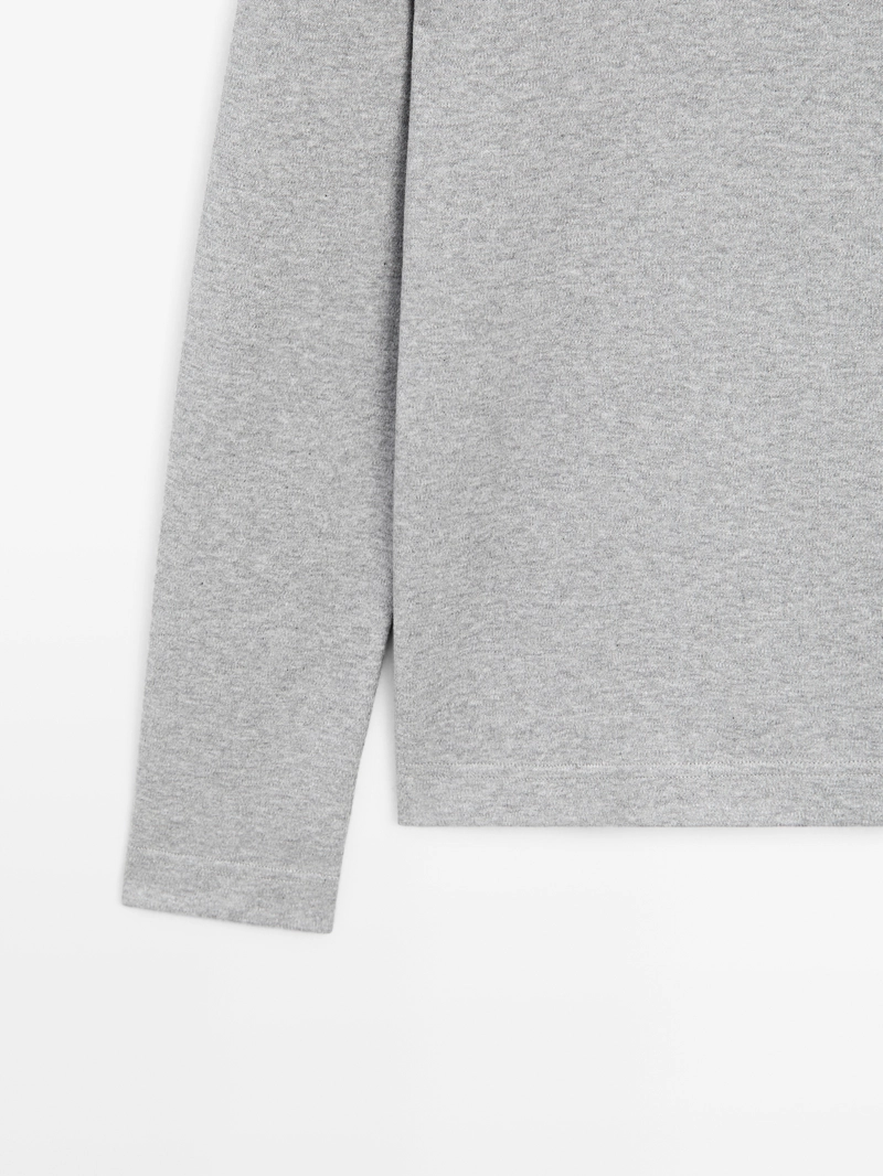 Футболка с длинным рукавом из 100% хлопка