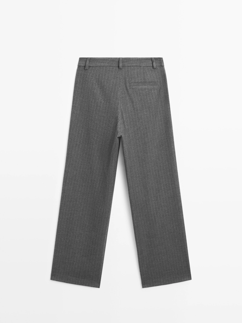 Широкие брюки в полоску