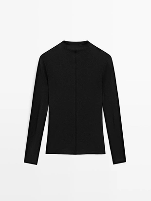 Лонгслив с деталями шва- Заказать в России