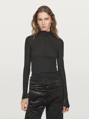 Лонгслив с деталями шва- Заказать в России