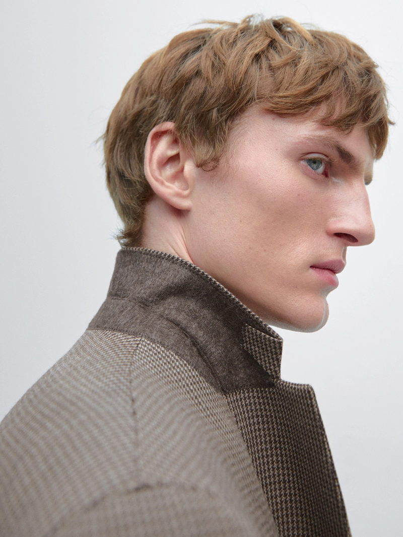 Пиджак из смесовой шерсти в клетку