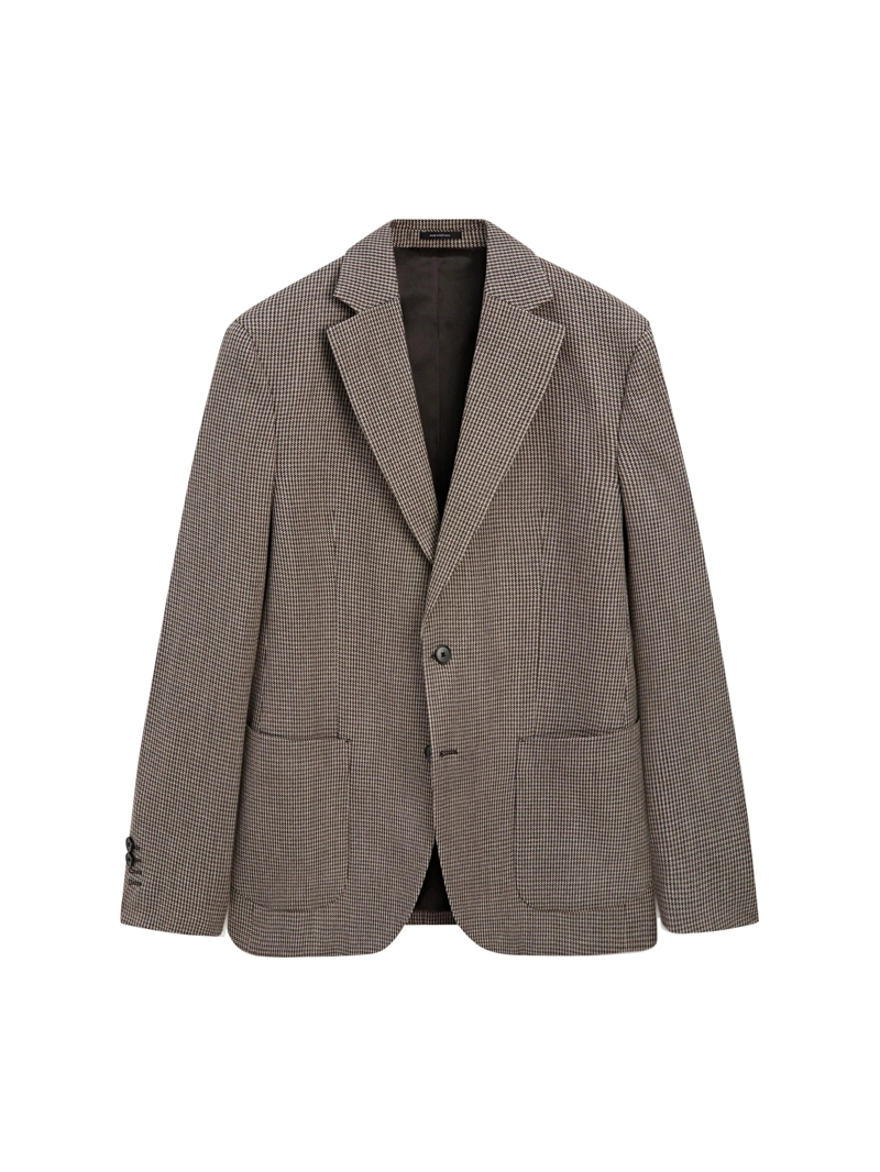 Пиджак из смесовой шерсти в клетку