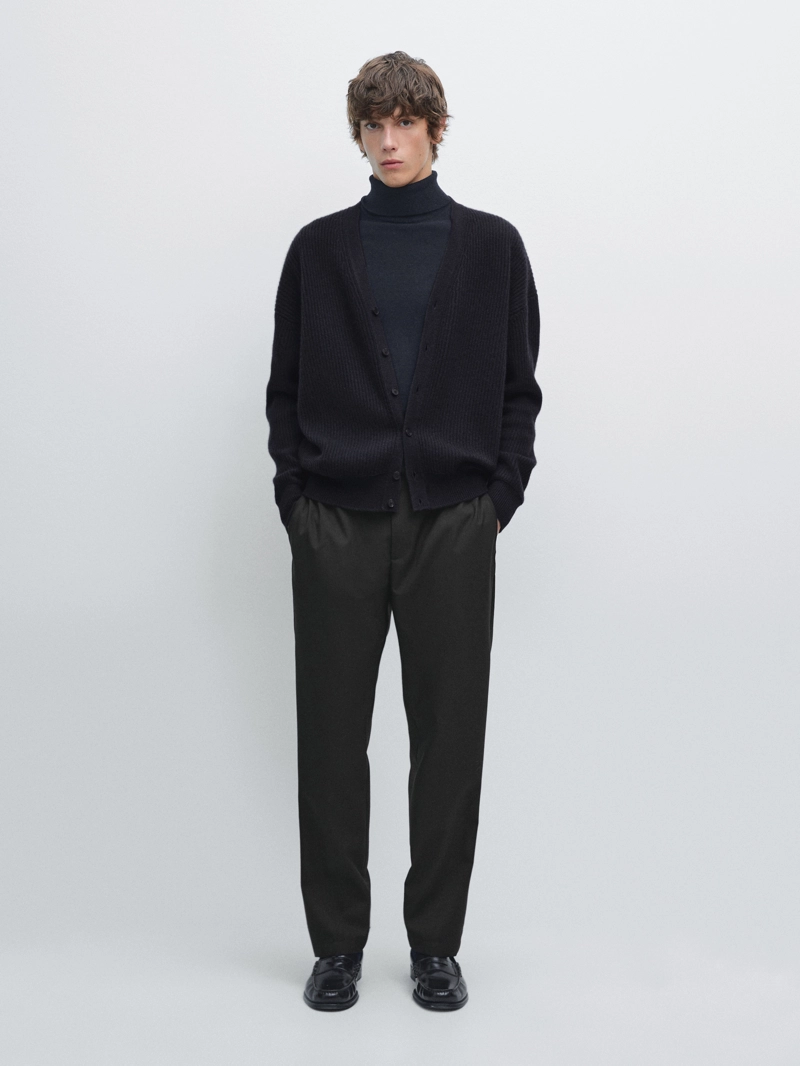 Кардиган из кашемирово-шерстяной пряжи