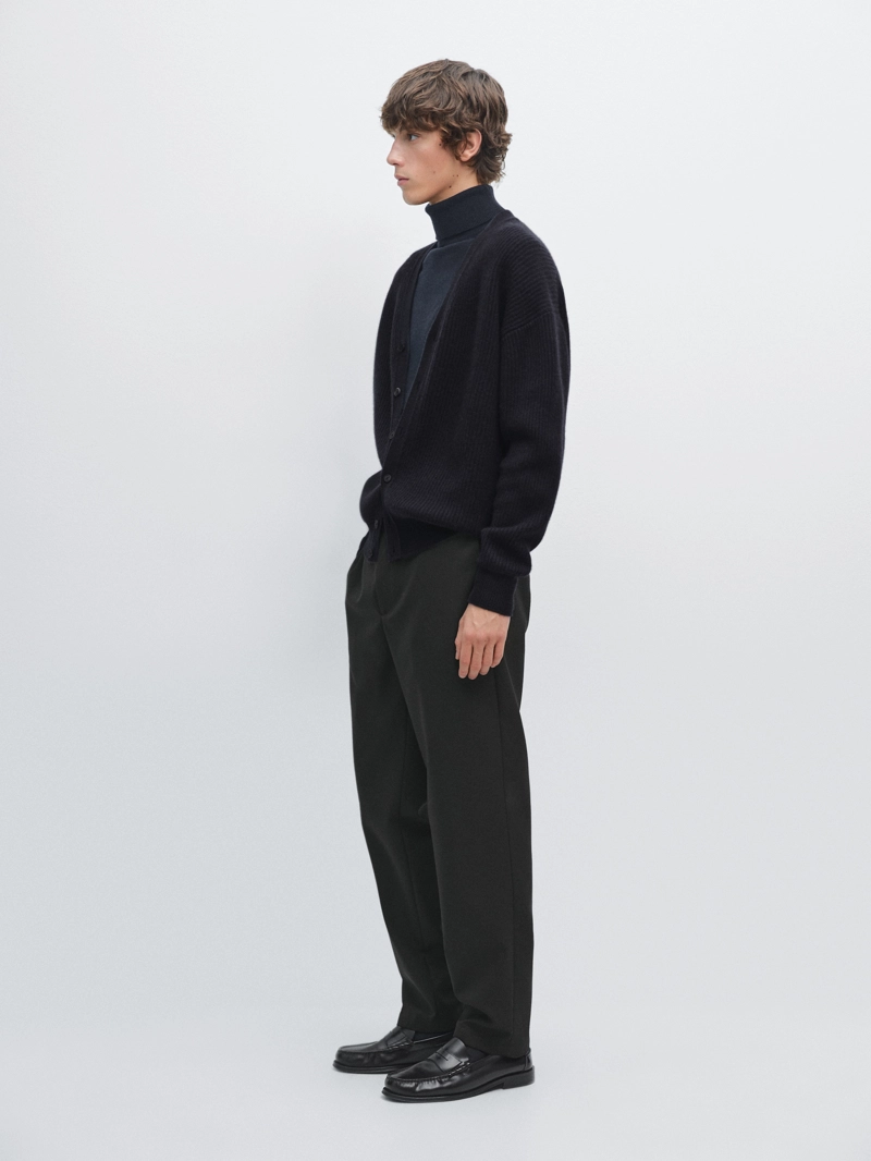 Кардиган из кашемирово-шерстяной пряжи