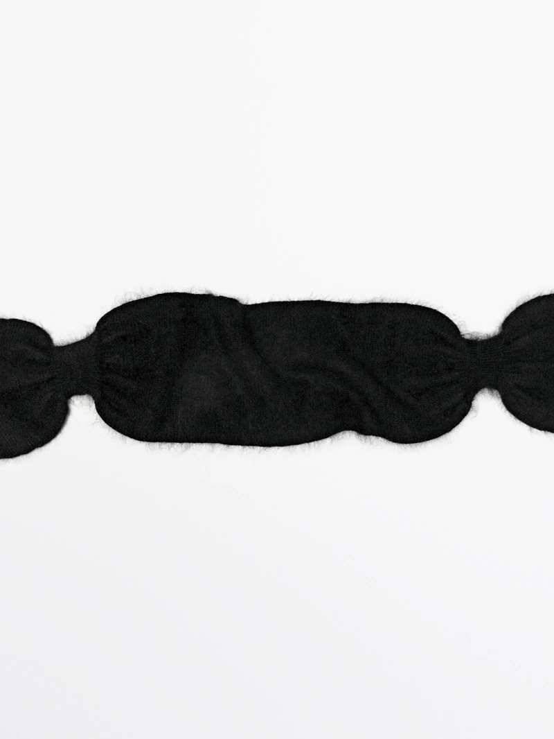 Галстук-бабочка из 100% кашемира с узором