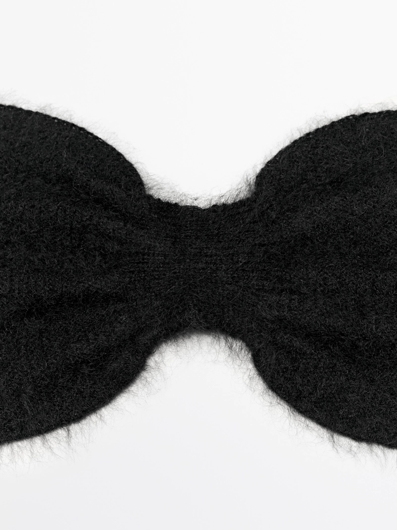 Галстук-бабочка из 100% кашемира с узором