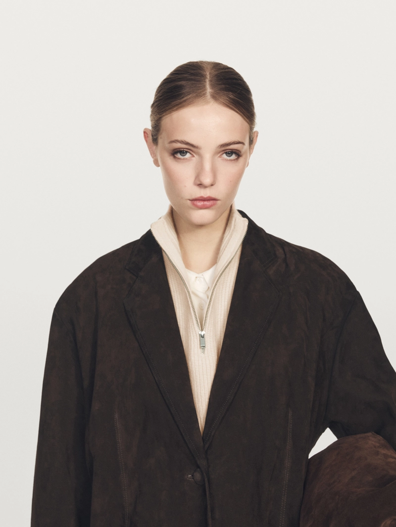 Короткий жилет из шерсти с молнией