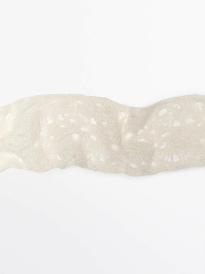 Галстук из мягкой вязаной альпаки massimo dutti