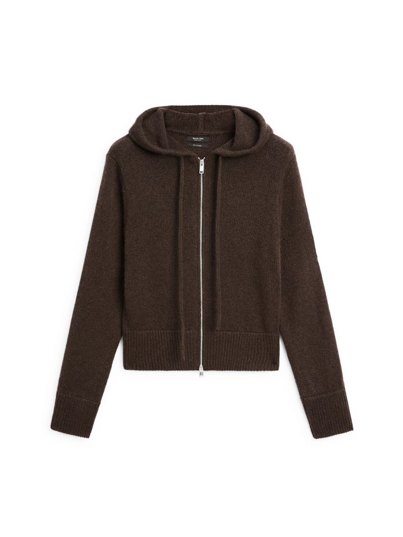 Кардиган из 100% кашемира с капюшоном