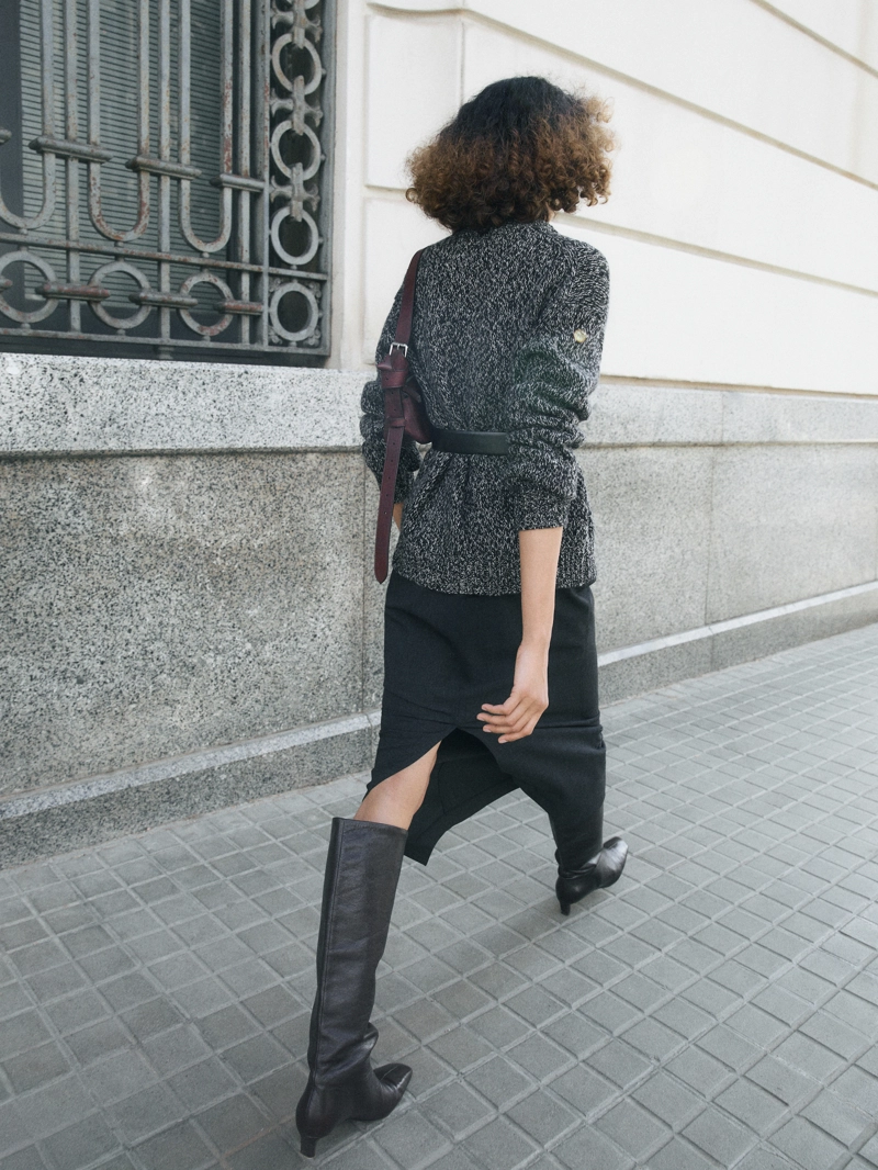 Плетеный кардиган из шерстяно-шелковой смеси