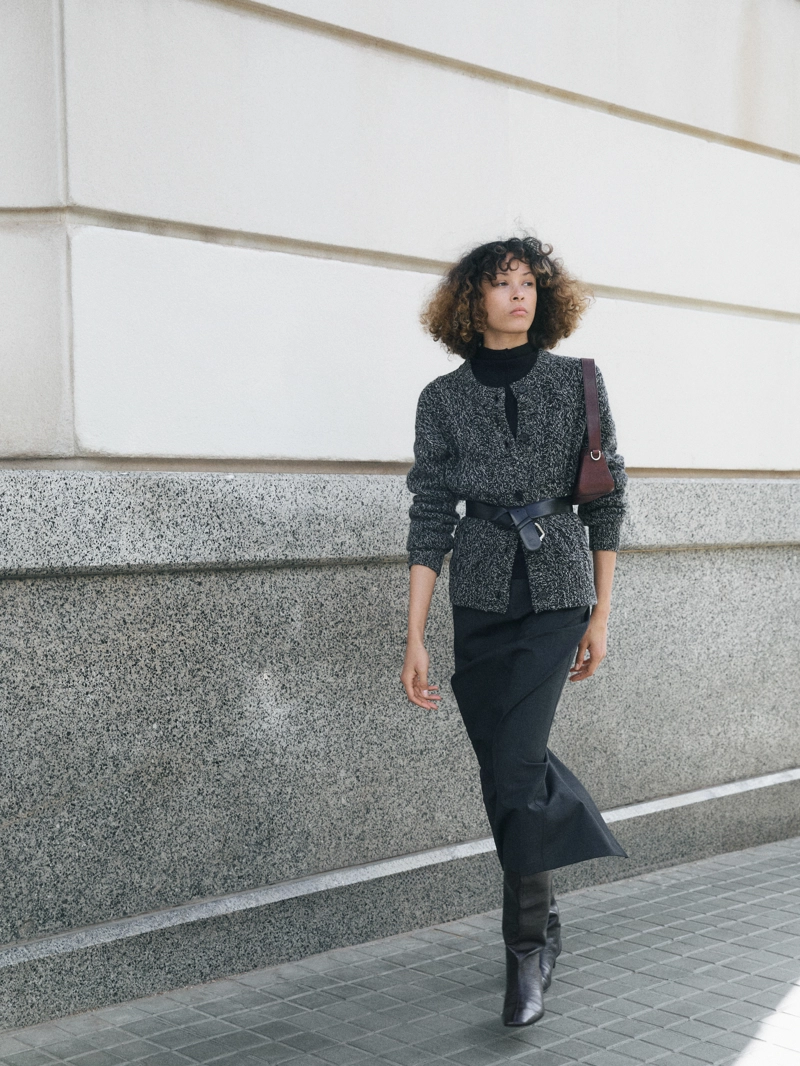 Плетеный кардиган из шерстяно-шелковой смеси