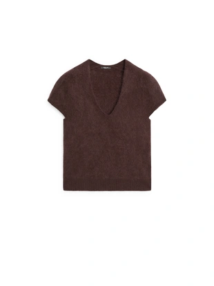 Купить Massimo Dutti Свитер с V-образным вырезом из шерсти и кашемира