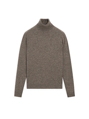 Вязанный свитер из шерстяной смеси с высоким воротником- Заказать в России