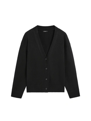 Купить Massimo Dutti Кардиган с V-образным вырезом из шерстяной смеси