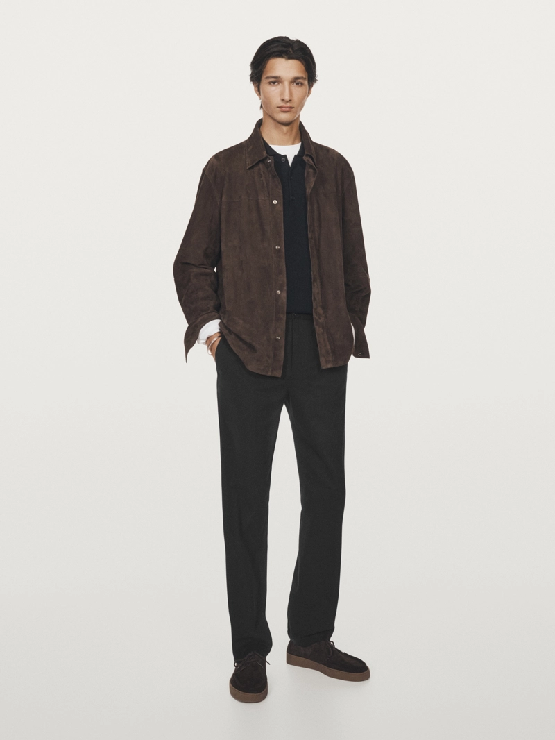 Брюки спортивного кроя из хлопкового смесового материала