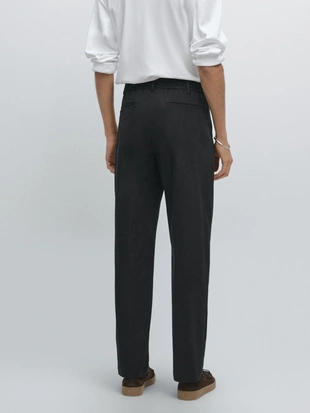 Брюки спортивного кроя из хлопкового смесового материала- Заказать в России