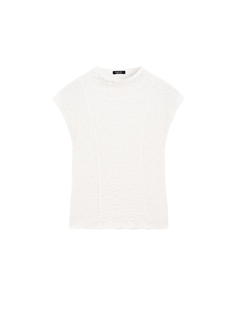 Майка без рукавов с собранными деталями