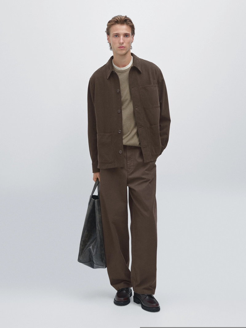 Рубашка из твила с карманами