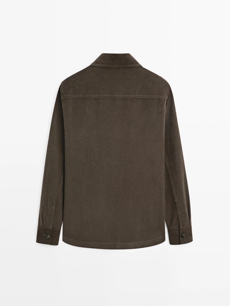 Рубашка из твила с карманами