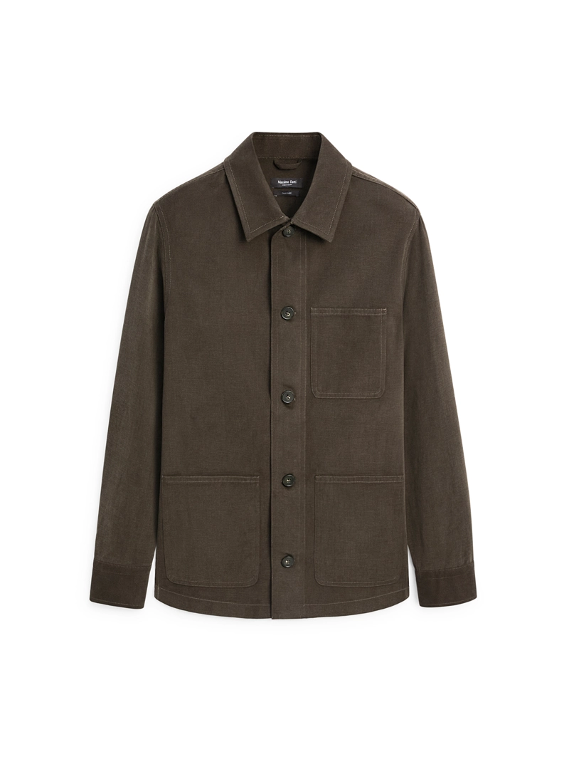 Рубашка из твила с карманами